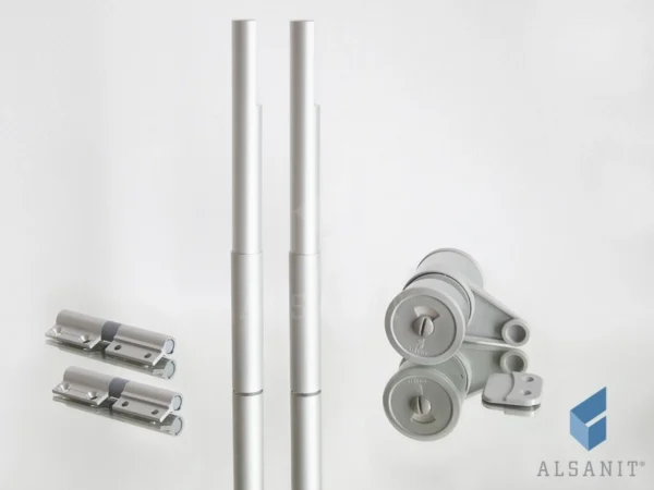 Armaturenset für WC-Kabinen 10-12mm SOLARI