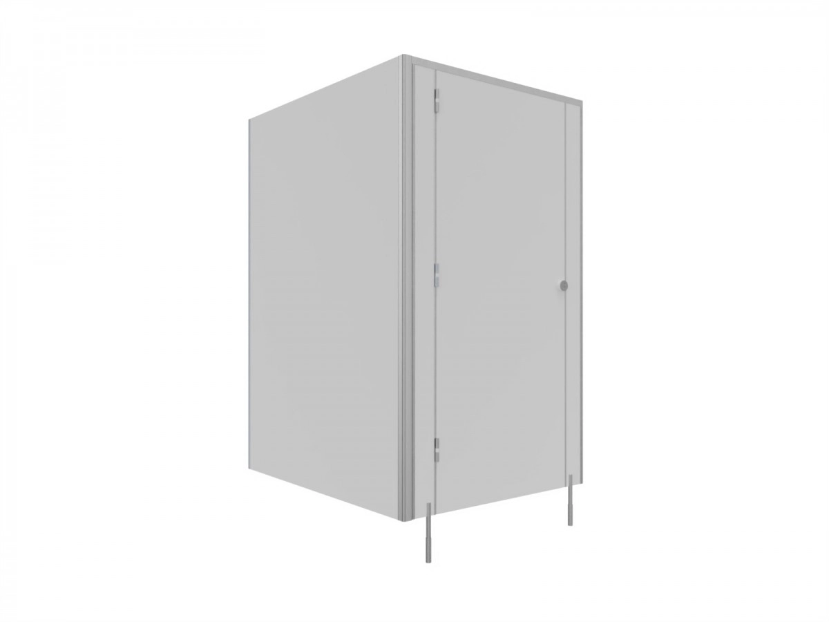 EXPRESS - 48 H - WC-Kabinen mit LPW -SOLARI 1 Tür - TYP II Ecke