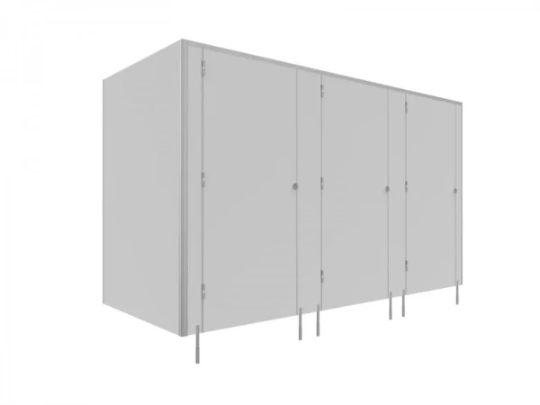 EXPRESS - 48 H - WC-Kabinen mit LPW -SOLARI 1 Tür - TYP II Ecke