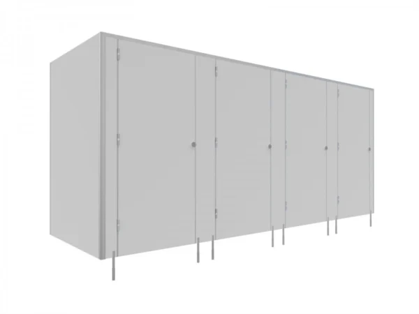 EXPRESS - 48 H - WC-Kabinen mit LPW -SOLARI 1 Tür - TYP II Ecke