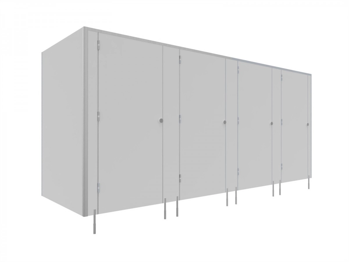 EXPRESS - 48 H - WC-Kabinen mit LPW -SOLARI 1 Tür - TYP II Ecke